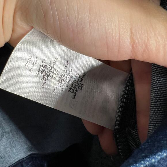 Women with Control My Wonder Denim Fitted Crop Jacket Indigo Size Medium - Picture 13 of 13